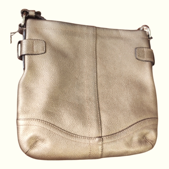 Coach Leather Crossbody Bag F19722 Bronze - Picture 4 of 14